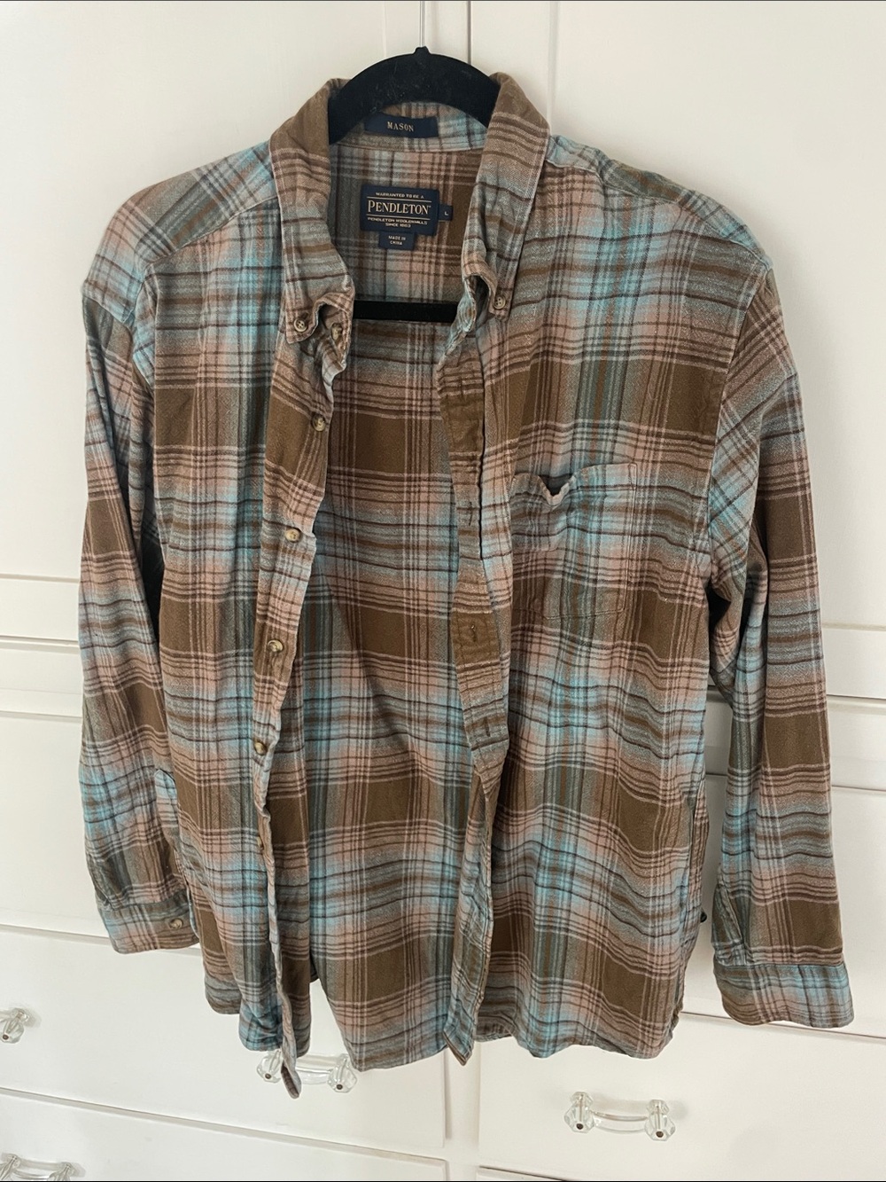Vintage Pendleton Plaid Shirt Jacket size large
